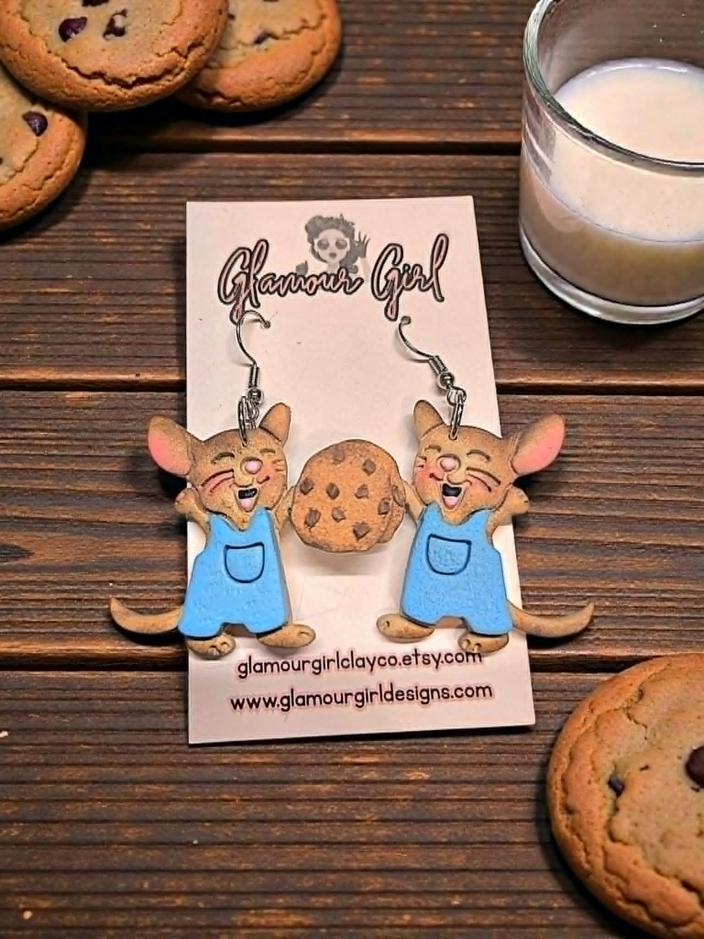 Cookie Mice Earrings