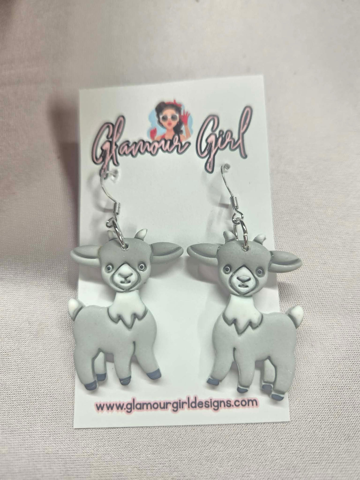 Little Gray Goat Earrings