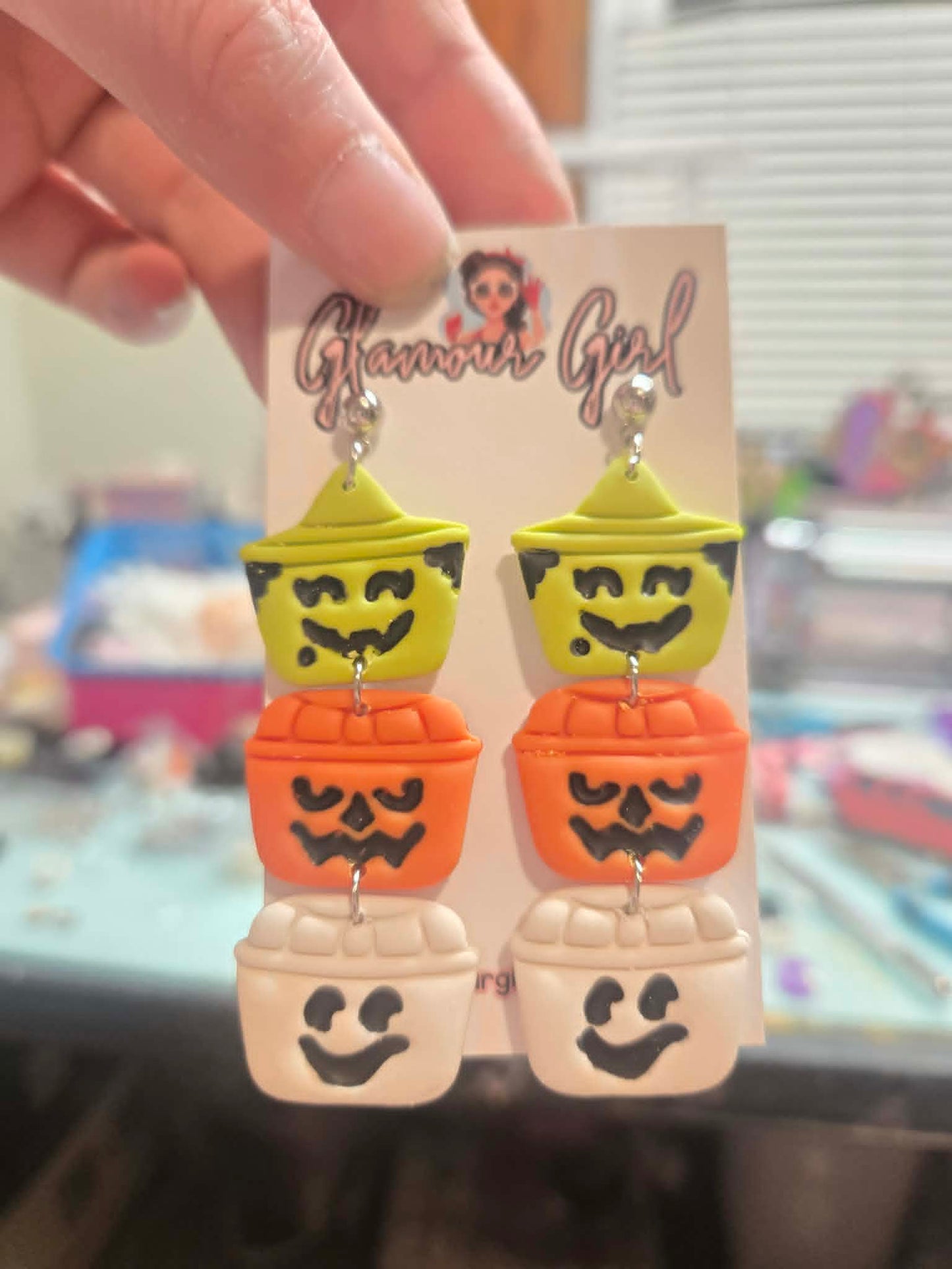 Boo Bucket Earrings