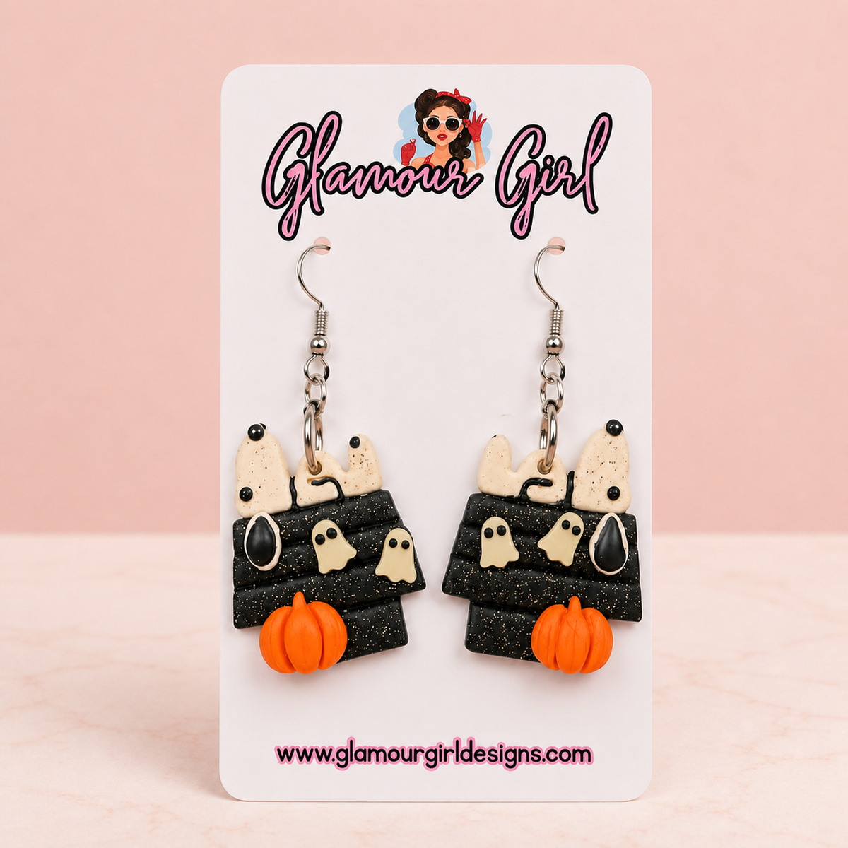 Snoopy Ghost Doghouse Earrings