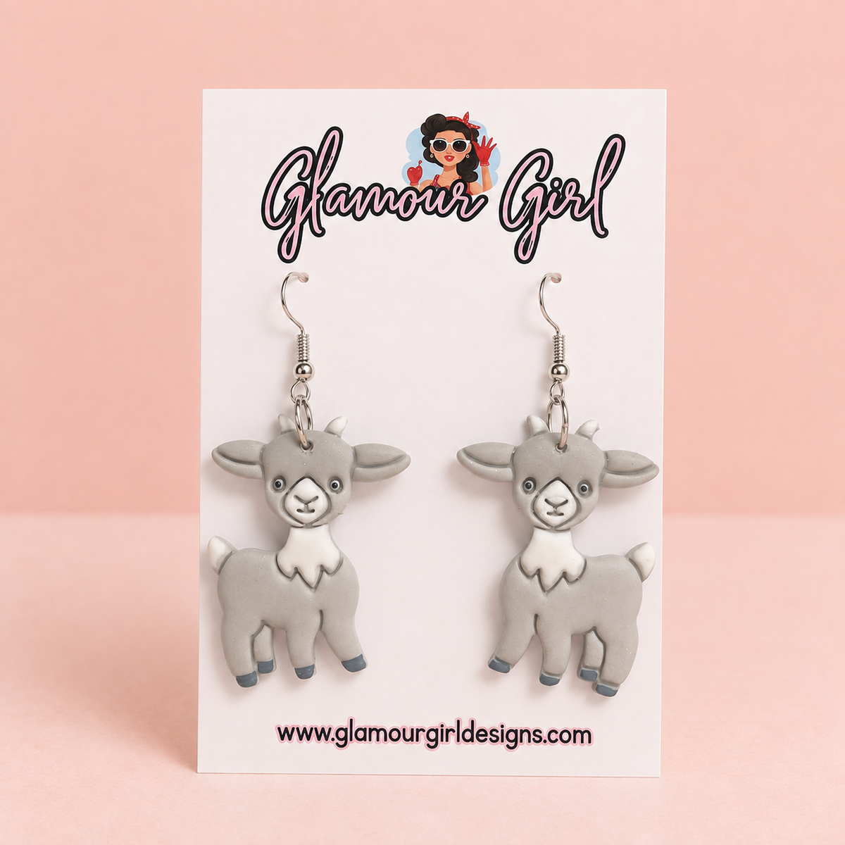 Little Gray Goat Earrings