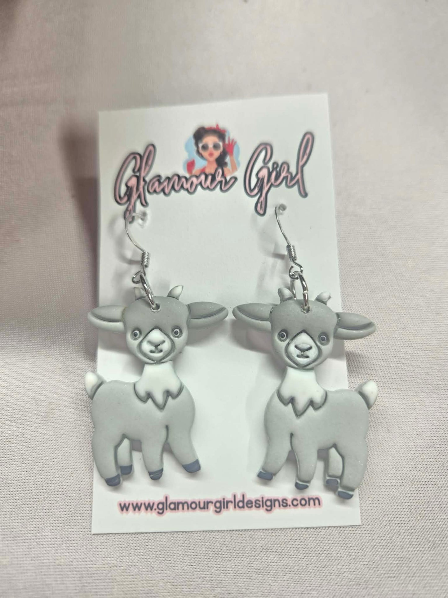 Little Gray Goat Earrings
