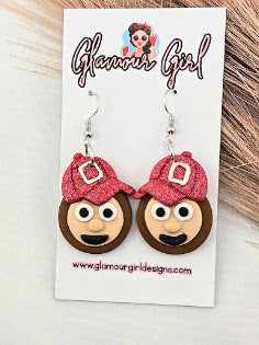 Brutus Buckeye Earrings
