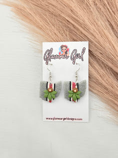 Buckeye Bow Earrings