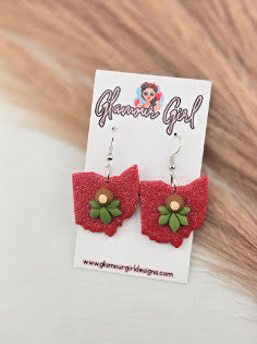 Buckeye State Silhouette Earrings