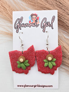Buckeye State Silhouette Earrings